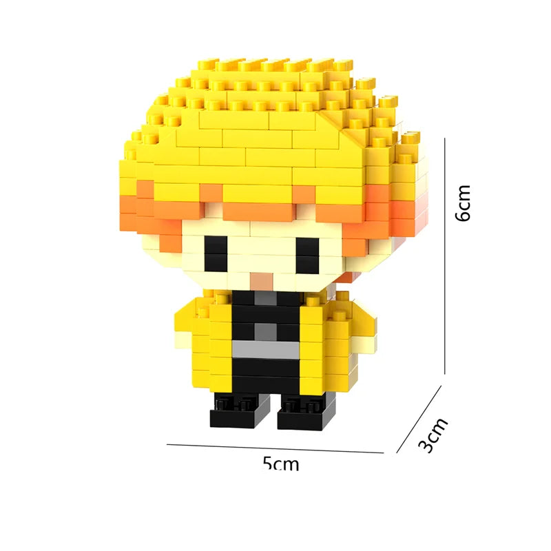 Mini Blocos Cartoon – Modelos de Ação e anime para Montar