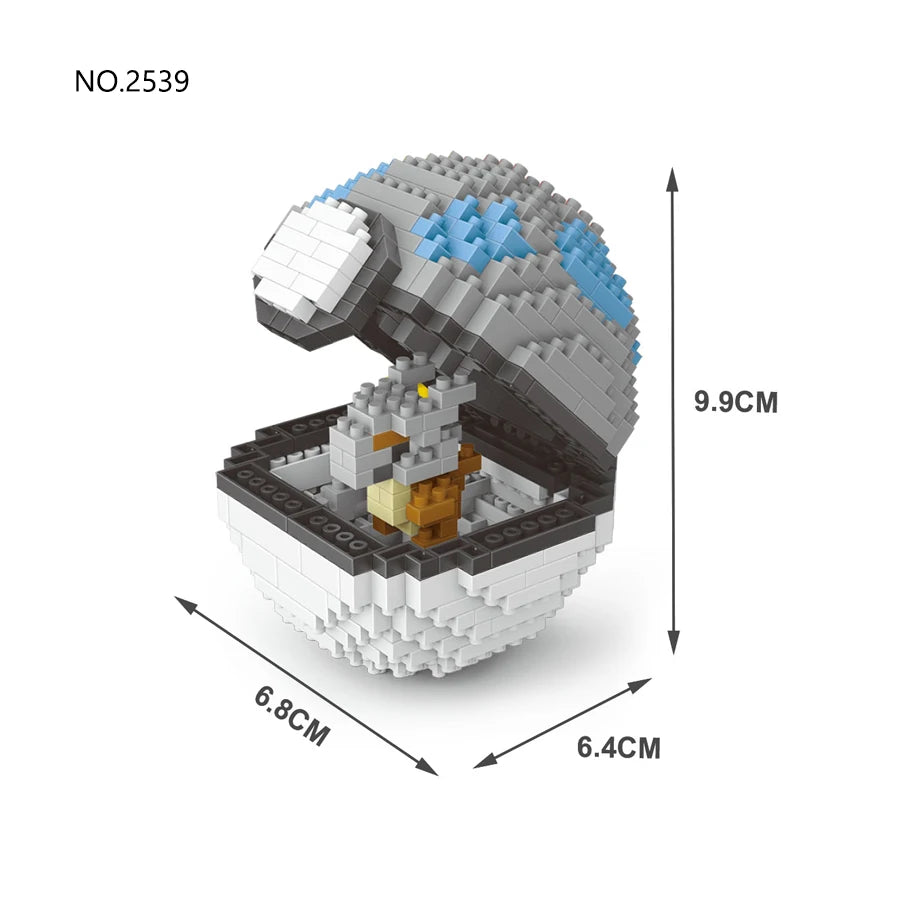 Pokémon – Pikachu na Pokébola – Mini Blocos de Montar