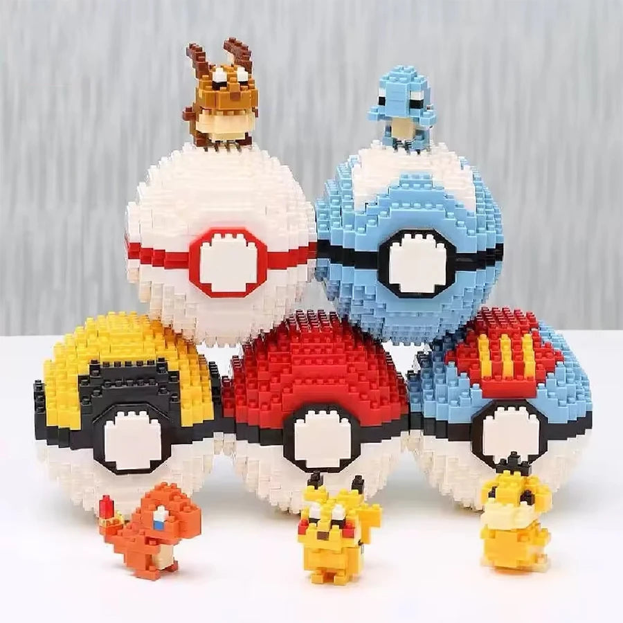 Pokémon – Pikachu na Pokébola – Mini Blocos de Montar