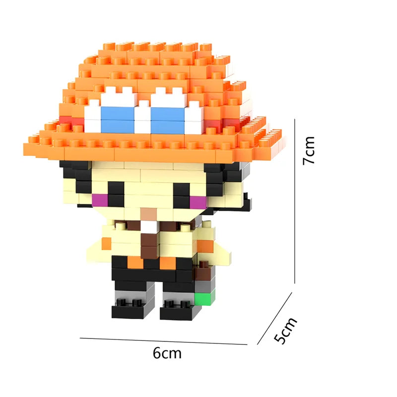 Mini Blocos Cartoon – Modelos de Ação e anime para Montar