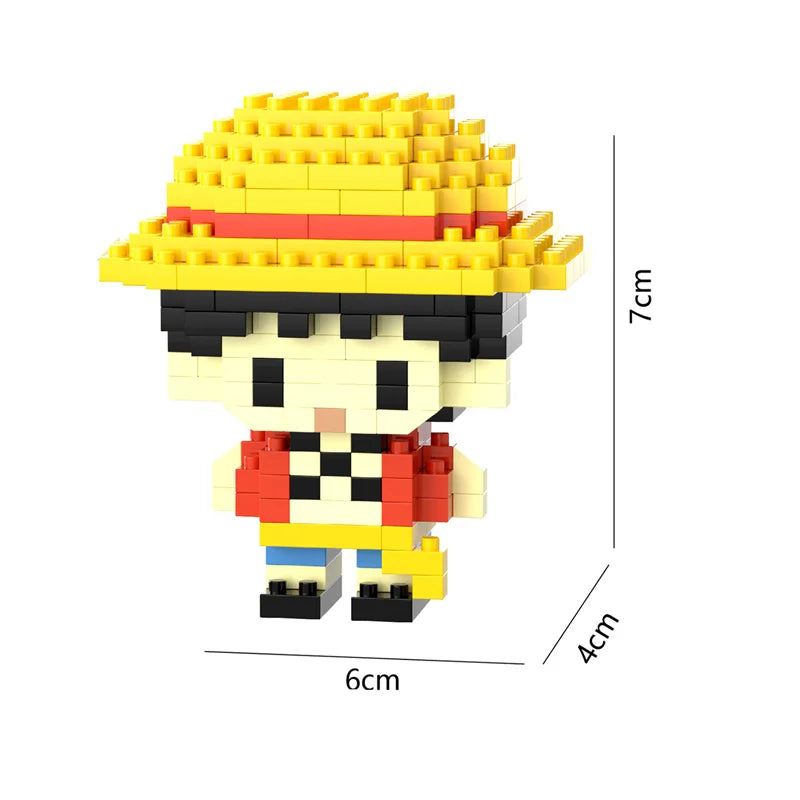 Mini Blocos Cartoon – Modelos de Ação e anime para Montar