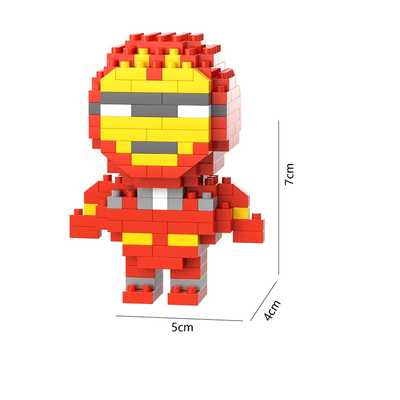 Mini Blocos Cartoon – Modelos de Ação e anime para Montar