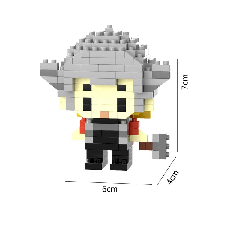 Mini Blocos Cartoon – Modelos de Ação e anime para Montar