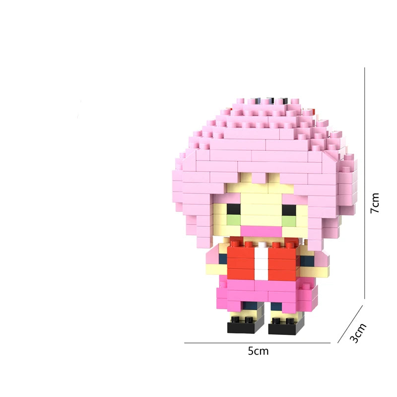 Mini Blocos Cartoon – Modelos de Ação e anime para Montar