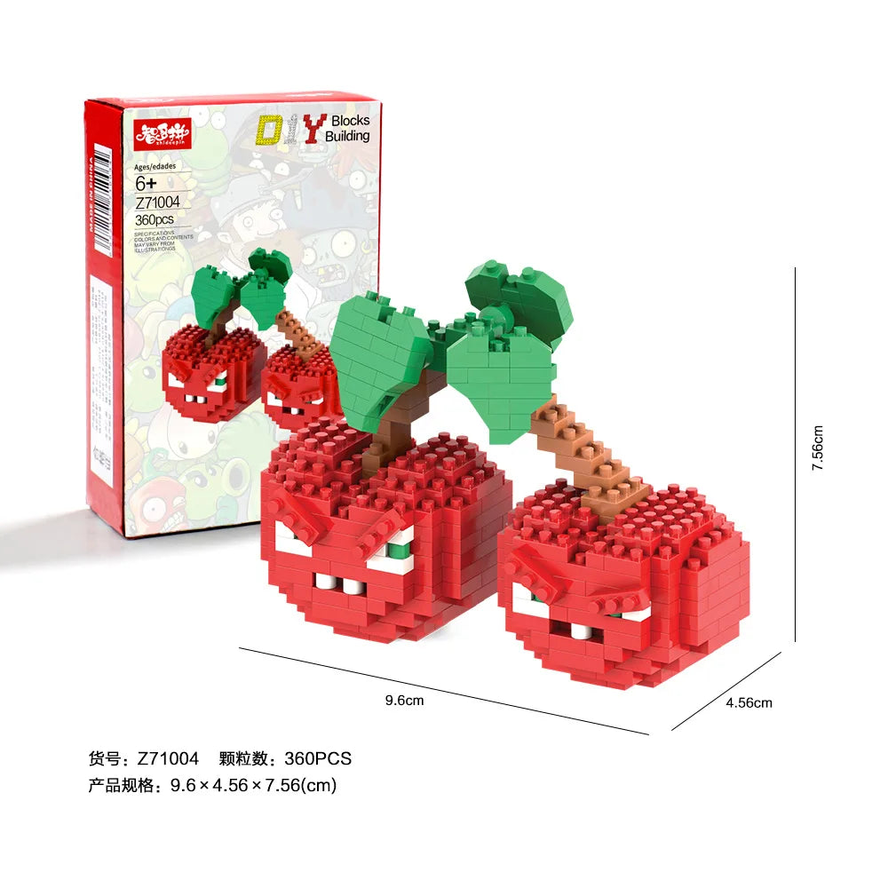 Coleção 28 Estilos – Mini Blocos de Plantas vs Zumbies