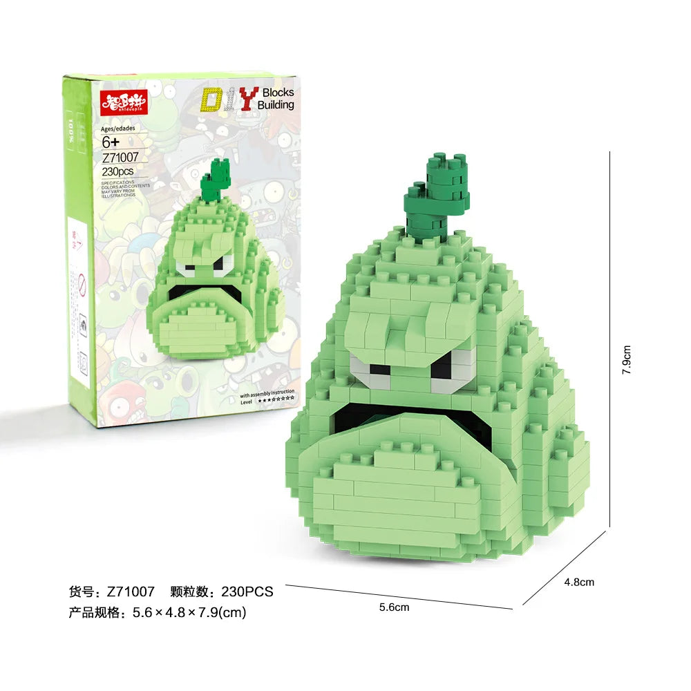 Coleção 28 Estilos – Mini Blocos de Plantas vs Zumbies