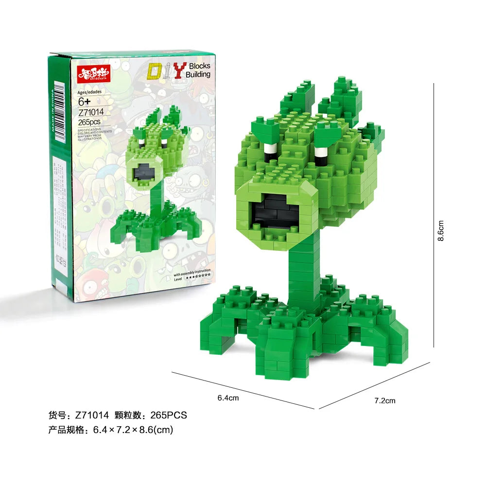 Coleção 28 Estilos – Mini Blocos de Plantas vs Zumbies