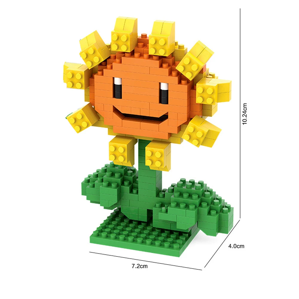 Coleção 28 Estilos – Mini Blocos de Plantas vs Zumbies