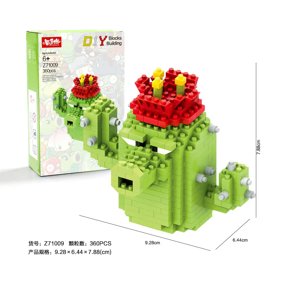 Coleção 28 Estilos – Mini Blocos de Plantas vs Zumbies