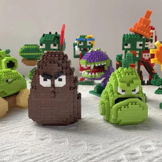 Coleção 28 Estilos – Mini Blocos de Plantas vs Zumbies