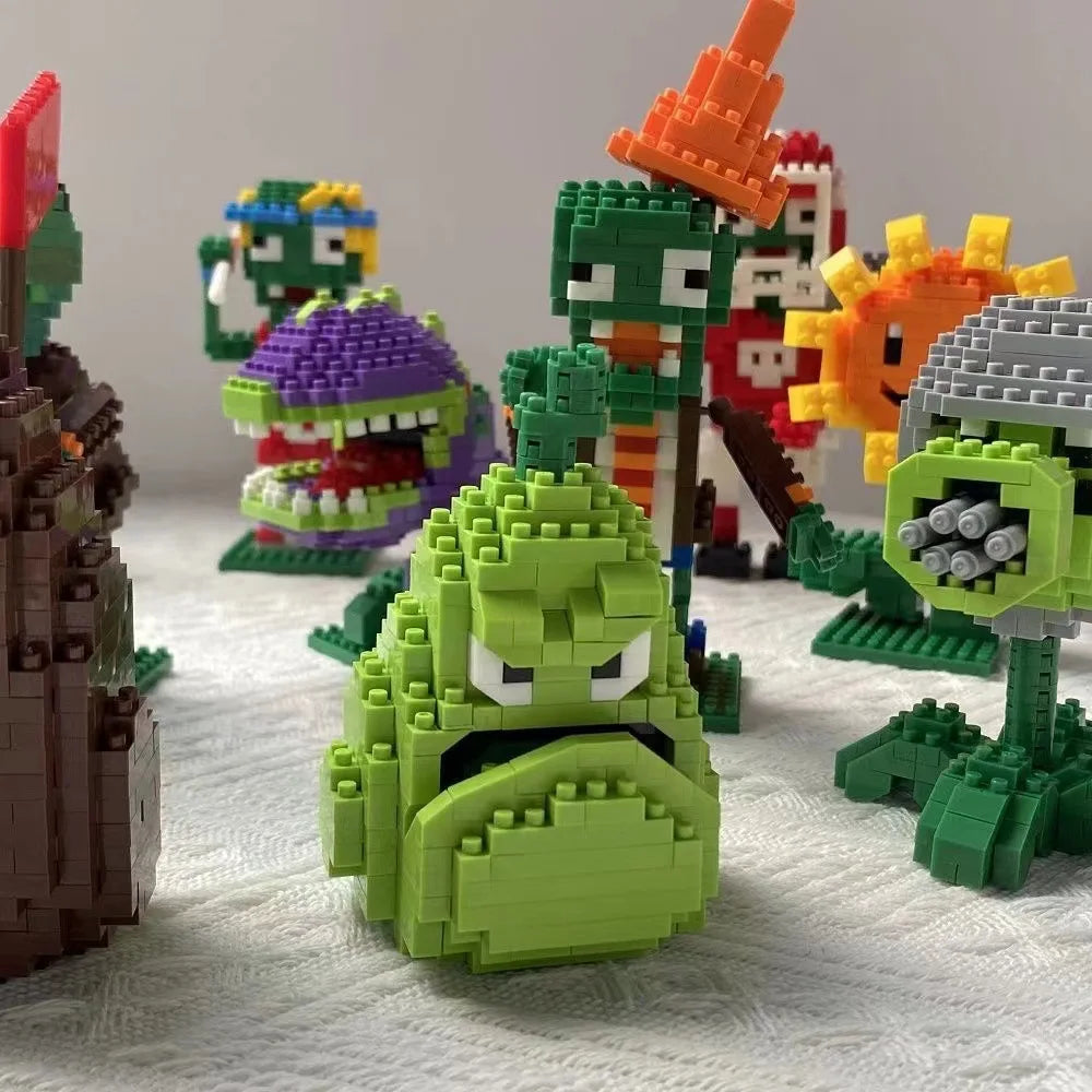 Coleção 28 Estilos – Mini Blocos de Plantas vs Zumbies