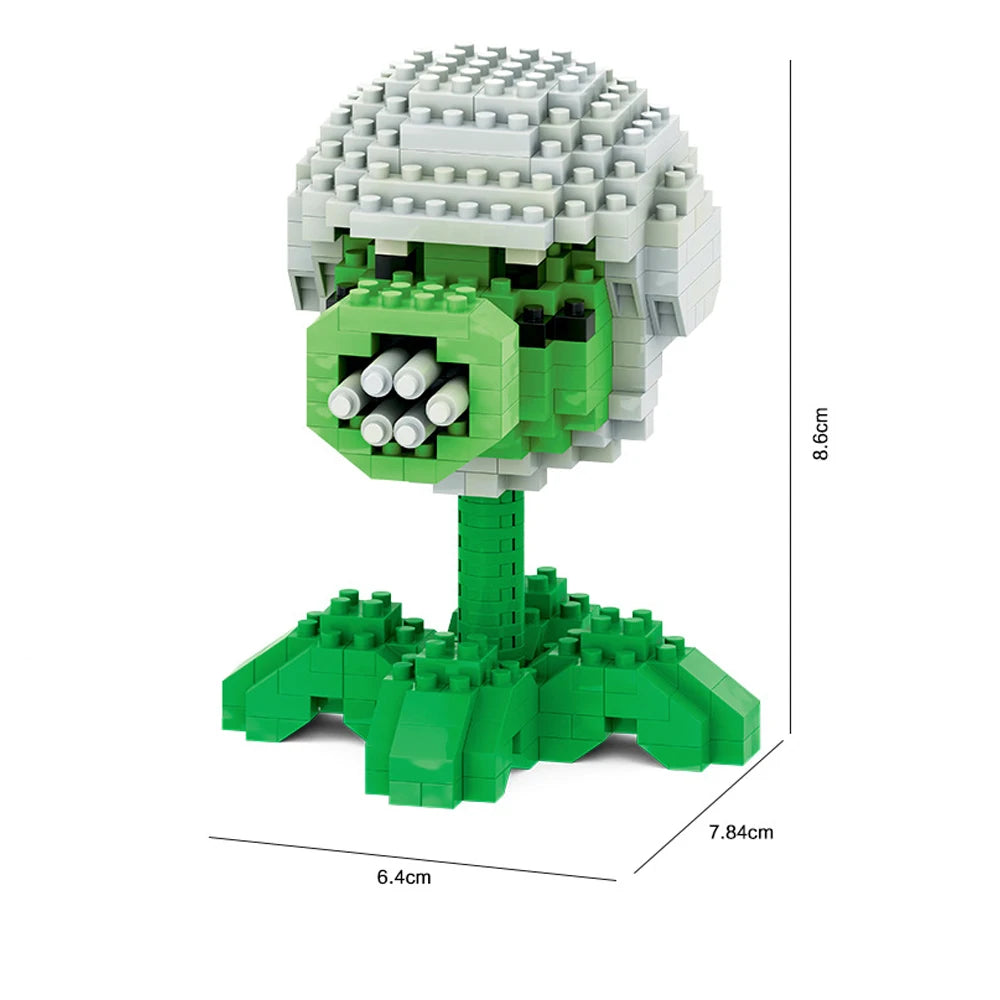 Coleção 28 Estilos – Mini Blocos de Plantas vs Zumbies