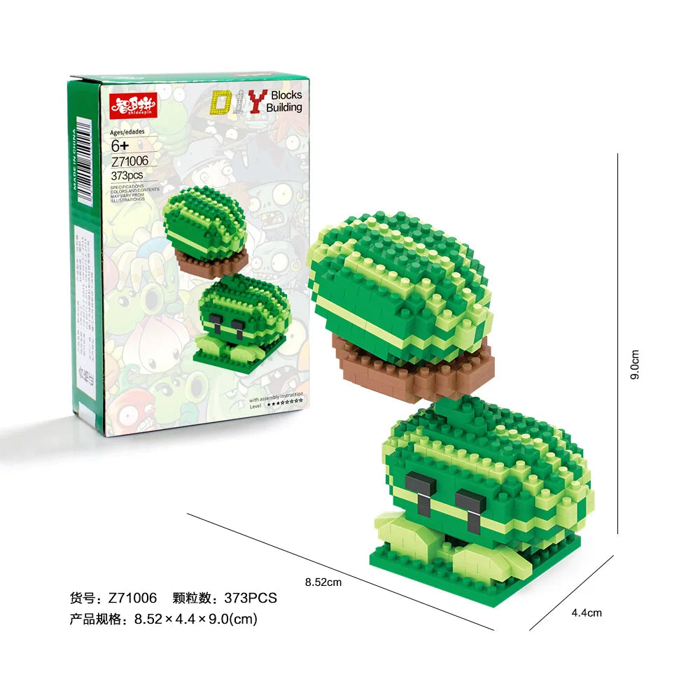 Coleção 28 Estilos – Mini Blocos de Plantas vs Zumbies