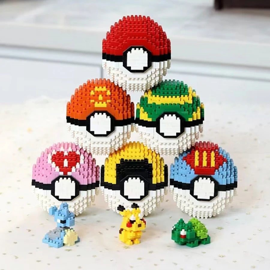 Pokémon – Pikachu na Pokébola – Mini Blocos de Montar