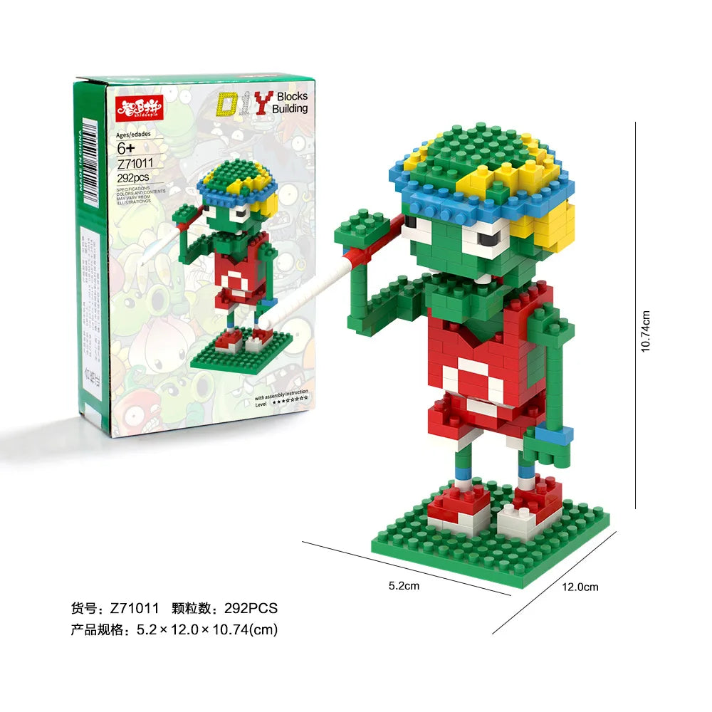 Coleção 28 Estilos – Mini Blocos de Plantas vs Zumbies