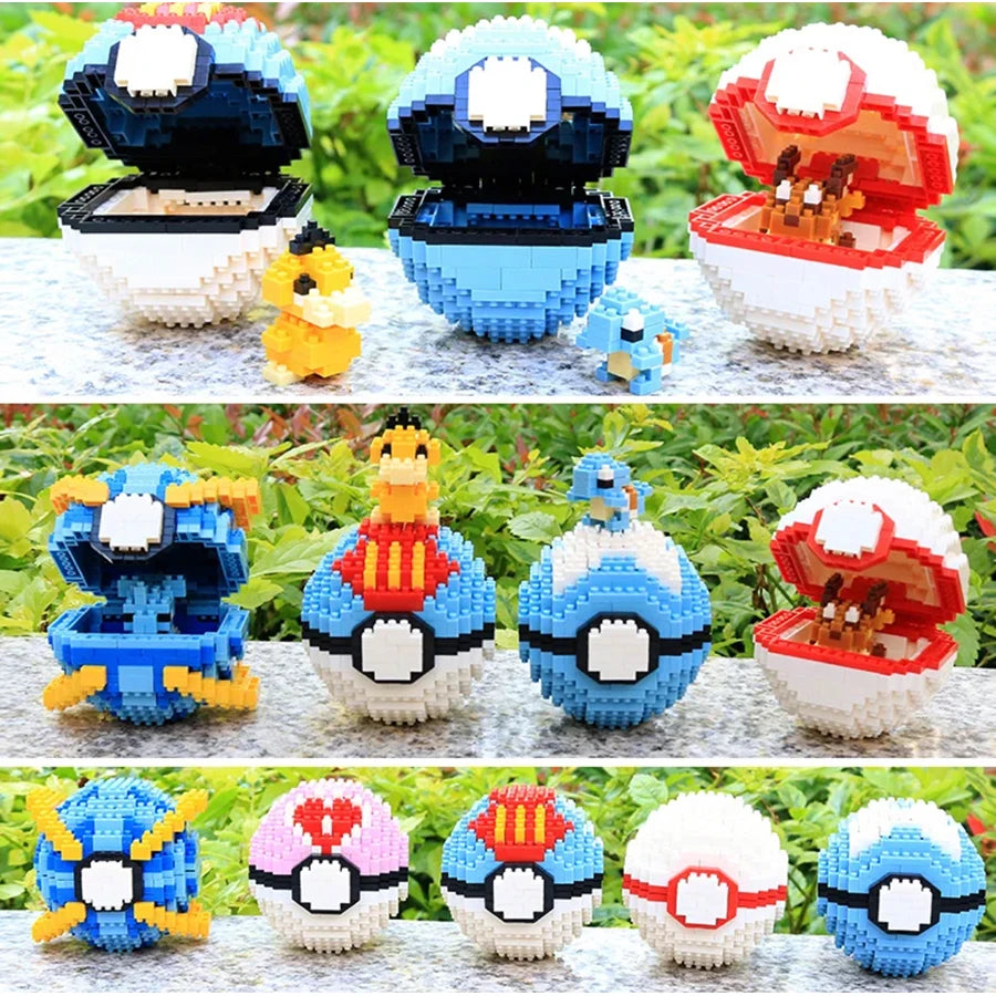 Pokémon – Pikachu na Pokébola – Mini Blocos de Montar