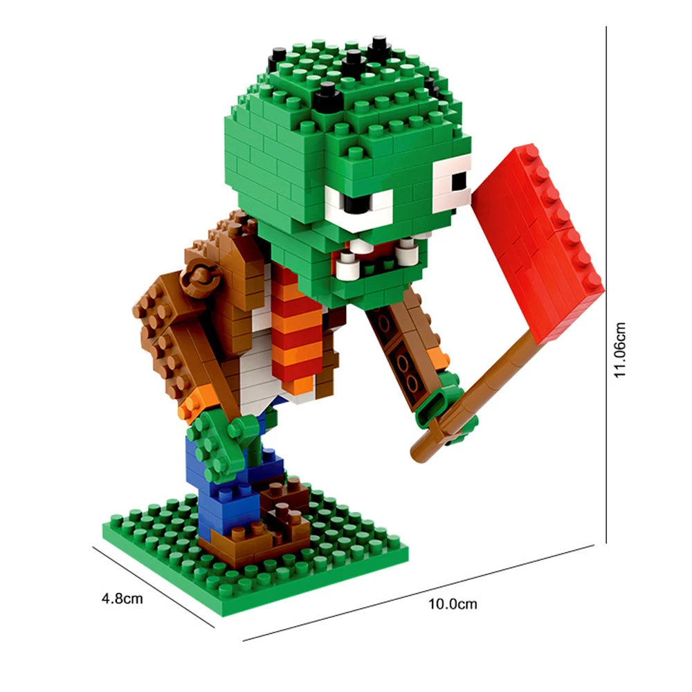 Coleção 28 Estilos – Mini Blocos de Plantas vs Zumbies